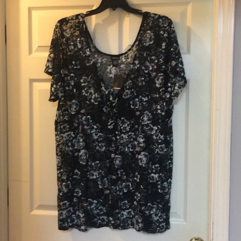 Torrid New with tag sheer black top